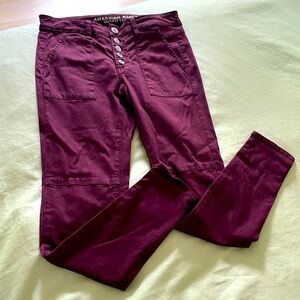 Satin feel jeggings